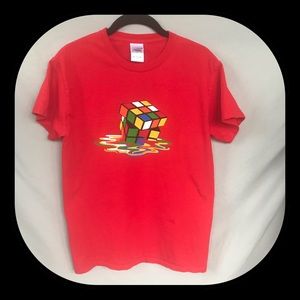 Melting Rubik’s Cube T-shirt Unique Design